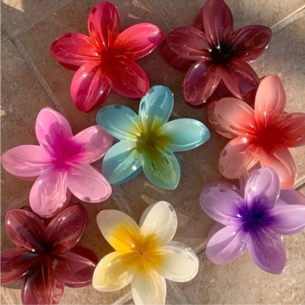 1PC Plumeria Claw Clip 🌸🫧🐚